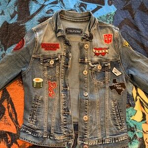 Vintage Maurices Blue Denim Patch Jacket